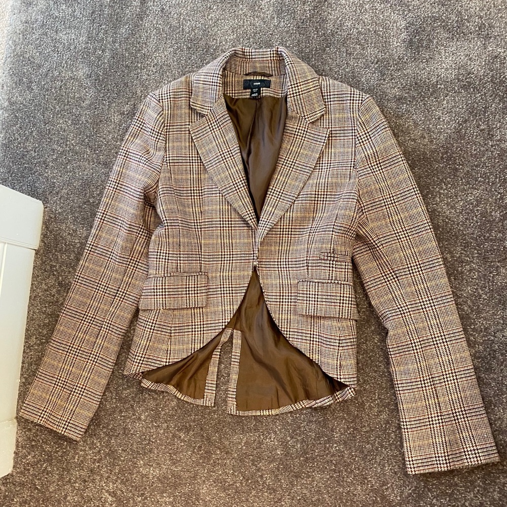 H&M Plaid blazer